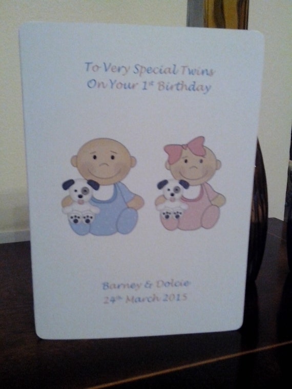 birthday niece for card wording First 1st Birthday Babies Card Personalised Unique Custom