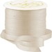 11 Yds (10 M) Embroidery Silk Ribbon 100% Silk 4mm - Natural - By Threadart