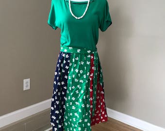 Vintage 70's Flower Child Hippie Cotton Dress