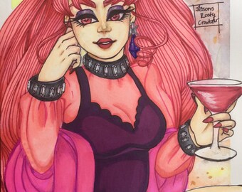 Wicked Lady Postcard Print