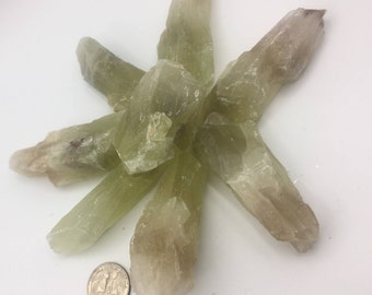 Calcite, Green Chunky Points - Blessed