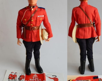 Vintage 1960s Palitoy Action Man RCMP Royal Canadian Mounted Police Mountie