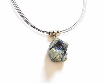 Metallic Geode Necklace