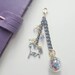 unicorn keyring-unicorn keychain-unicorn keychain design-planner charm-happy planner-accessories-traveler notebook-bullet journal-cute charm