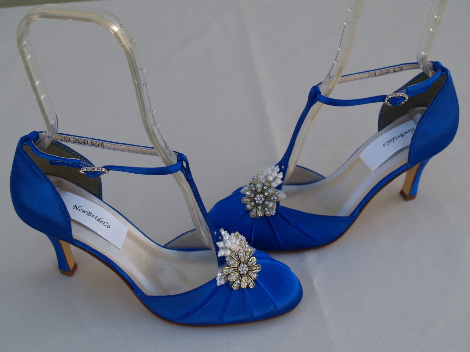 Royal Blue Wedding Shoes Vintage style Brides Something Blue