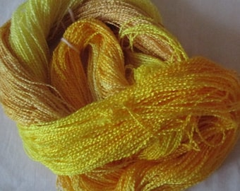 Handpainted Yarn-Soft Rayon Boucle Sport Wt. - 375 yds - BRIGHT IDEA