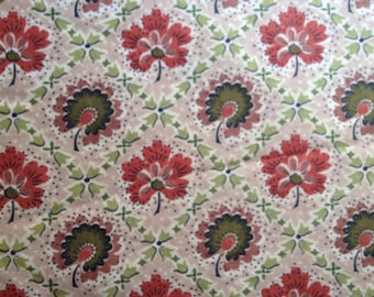 Vintage 1950s "Waverly Bonded Glosheen" Cotton Fabric - By the Yard - Fabric Yardage / Vintage Yardage / Cotton Fabric / 1950s Fabric / 50s