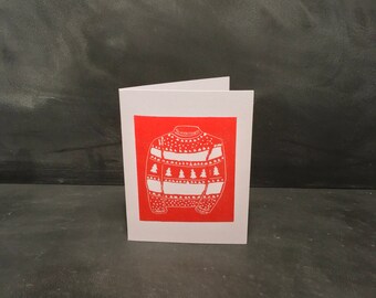 Christmas Jumper - Greeting Card