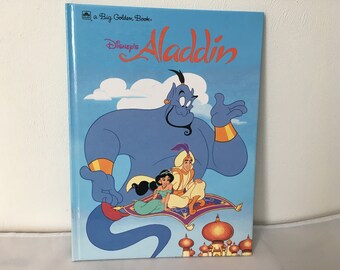 1992 Disney's Aladdin A Big Golden Book Walt Disney Hardcover