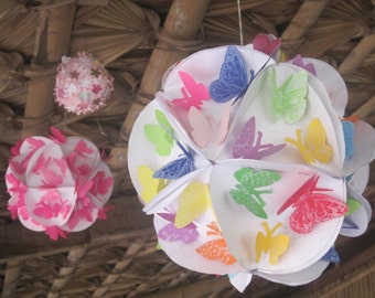 30 Upcycled Paper Butterflies for weddings, birthday, parties, cards, invitations, school projects Stickers Ready to use