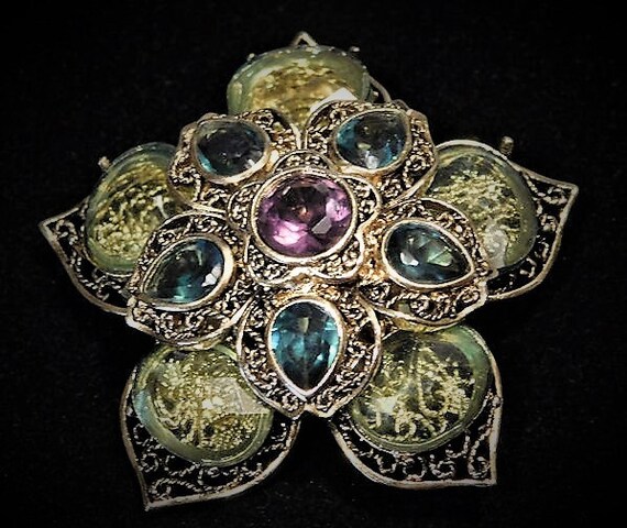 MONET Rhinestone Brooch