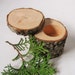 One economy Log ring box. WITH or WITHOUT engraving. Engagement ring box made from fir or pine wood. Gift for her. Wedding gift.
