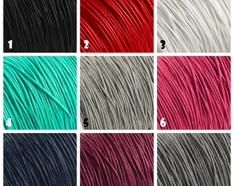 28 colors - 1mm waxed cotton thread cord, pick your length, 1mm braided cord, for shamballa bracelets, macrame, mala 10 or 25 meters