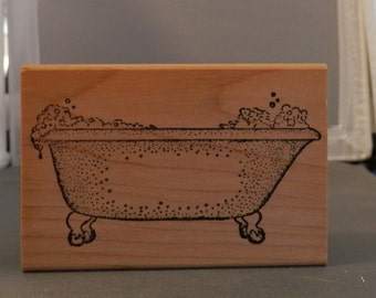 Bath Tub Rubber stamp