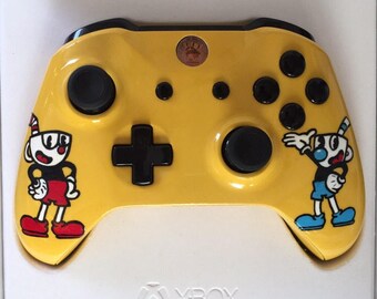 controller custom cuphead deadpool ps4 themed