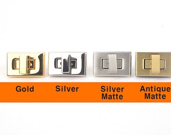 Square Twist Mini Lock Closure,Turn Lock / Slide Lock,suitcase buckle,Bag Making Suppliers Leather craft tools MLT-1064