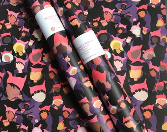 Women's March Wrapping Paper - 3 sheets - Ceci Bowman Designs