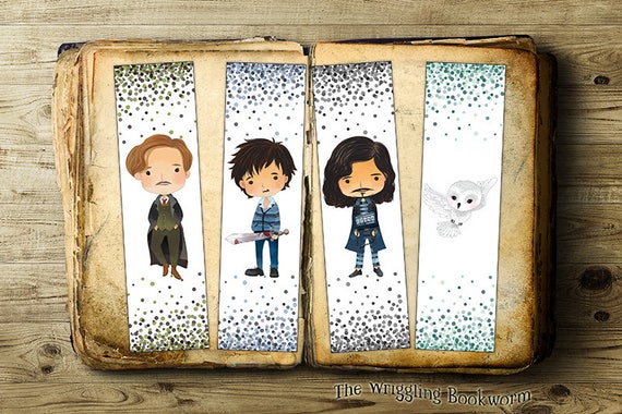 Printable Harry Potter Bookmark Set Remus Lupin Neville