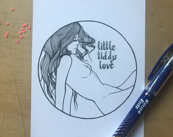 Little Tiddy Love Mini Print