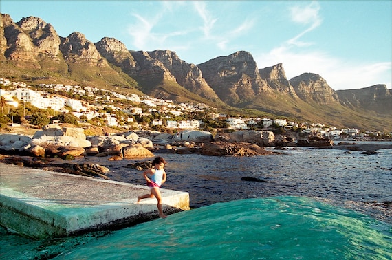 Camps bay Jump, Cape Town prints, South Africa pictures, landscape, limited edition print, photographic print