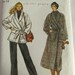 Vogue 7187 Vintage 1970s Shawl Collar Coat or Jacket Sewing Pattern 12 Bust 34