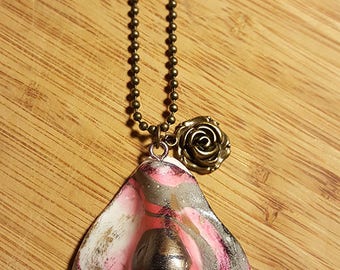 0080~Necklace with Mouth Pendant main image 1