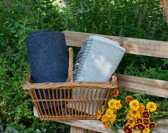 Provençal Antique Handwoven Wicker Basket