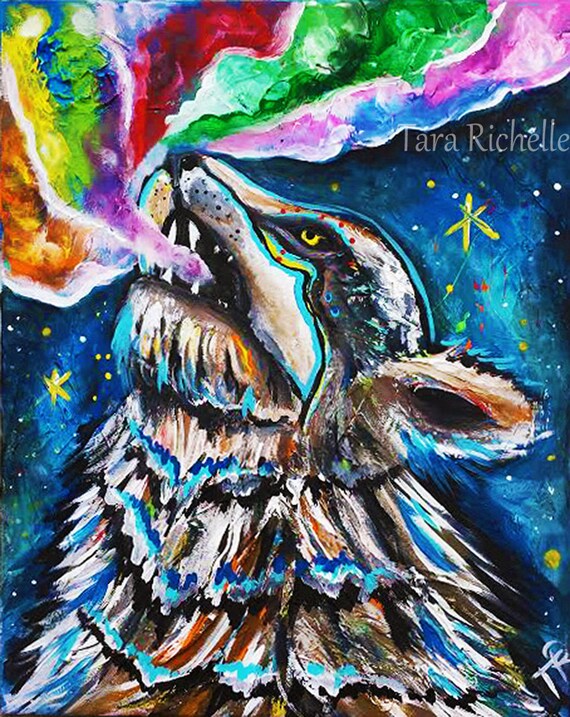 Wolf art native american indian wolfThe one you feed