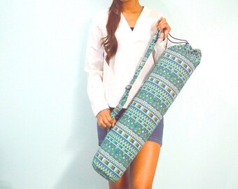 Handmade Yoga Mat Bag With Shoulder Strap.