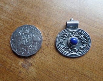 Lapis lazuli Sterling Silver Pendant