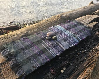 Hand woven table runner