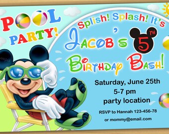 mickey mouse invites etsy mickey mouse birthday party invitations