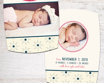 nautical baby announcements