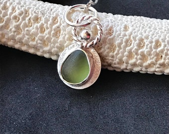 Sea Glass Necklace, Sea Glass Charm Necklace, Lake Jewelry, Seaglass Jewelry, Lake Erie Jewelry, Beach Jewelry, Seaglass, Sea Glass