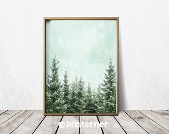 Wall Art Poster Forest Print Forest Wall Art Forest Art Tree Print Tree Art