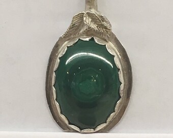 Bulls Eye Malachite in Sterling Silver