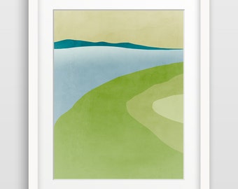 Abstract Painting, Minimalist Art, Art Print Abstract, Abstract Watercolor, Modern Wall Art, Abstract Landscape, Contemporary Art, Wall Art