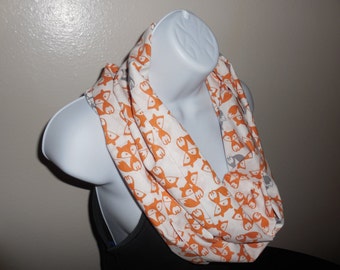 Foxes All Over Infinity Scarf