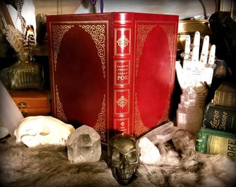 VINTAGE Edgar Allan Poe Book Poetry book occult spiritualism like The Raven The gold Bug