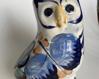 Vintage mexican folk art ceramic bird