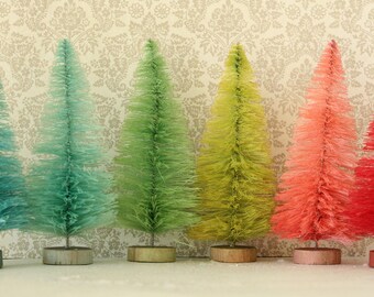 Dyed Bottle Brush Trees Dyed Bottle Brush Trees