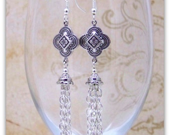 Medieval Earrings - Renaissance Earrings - Medieval Jewelry - Renaissance Jewelry, Tudor Jewelry, Tudor Earrings, Elizabethan