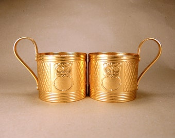 Vintage Tea Glass Holders - set of 2