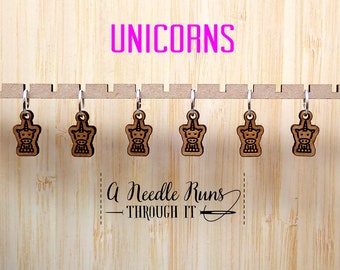 Unicorn stitch marker set, snag free stitch markers. Magical stitch markers for knitting, knitting, crochet markers
