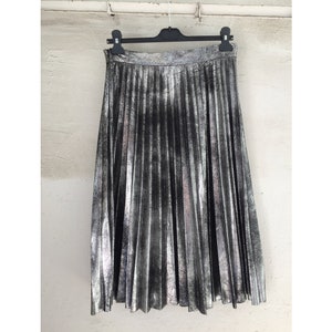Grey pleated skirt | Etsy