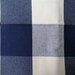 BUFFALO CHECK in Navy/cream multipurpose fabric
