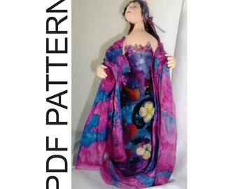 PDF Sewing Pattern Midnight Garden Stump Doll