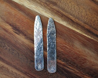 Sterling silver collar stays