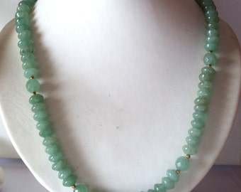 Green Aventurine collier necklace - Aventurine collier - statement necklace - birthstone necklace
