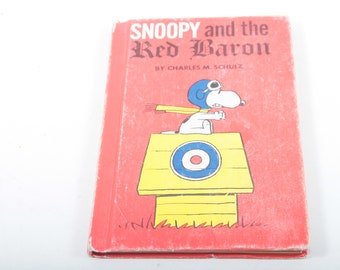 Snoopy And The Red Baron, Charles M. Schulz, Illustrated, Hardcover, Children, Collection, Vintage, Nostalgia ~ 170407